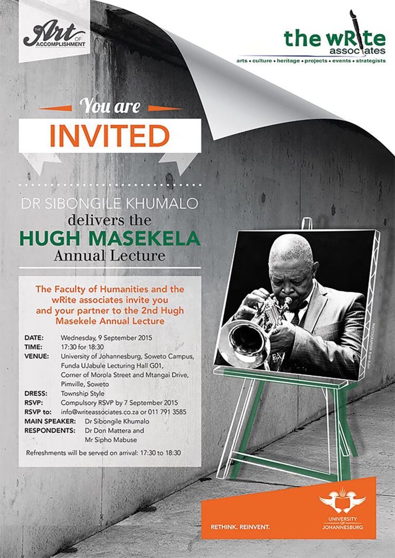 Sibongile Khumalo, Don Mattera and Sipho ‘Hotstix’ Mabuse collaborate for the 2nd Annual Hugh Masekela Lecture