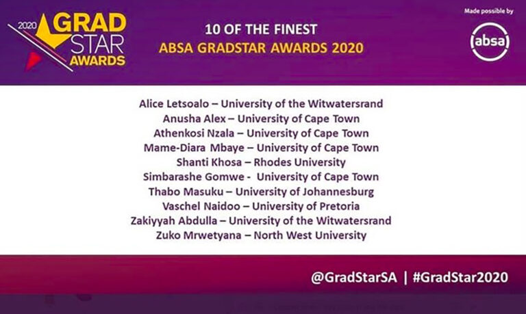 UJ’s Thabo Masuku in Top 10 of finest varsity students in South Africa