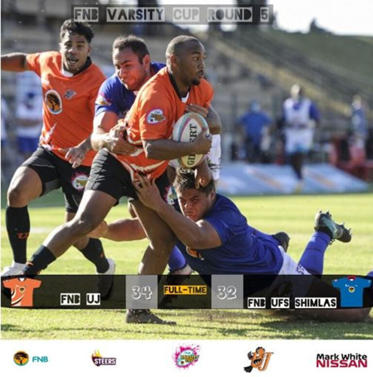 UJ continues winning streak against UFS (Shimlas) in FNB Varsity Cup