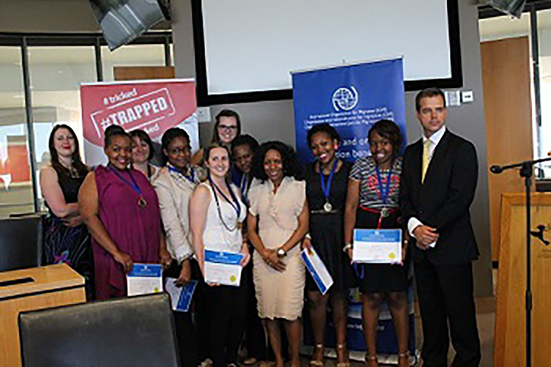 UJ students honoured by the IOM for Human Trafficking Awareness Campaign