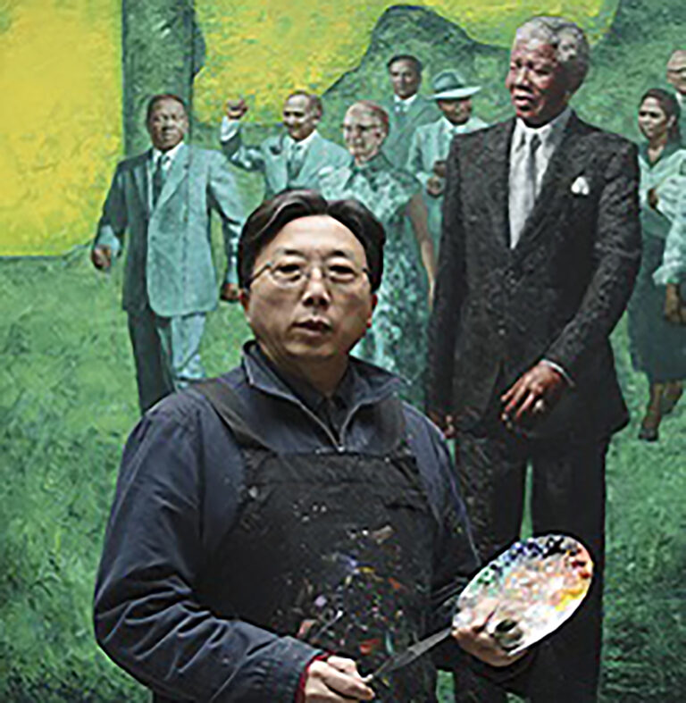 Gigantic Mandela painting world tour arrives at UJ