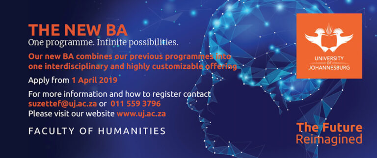 UJ launches ‘new BA’ degree for the 4th Industrial Revolution