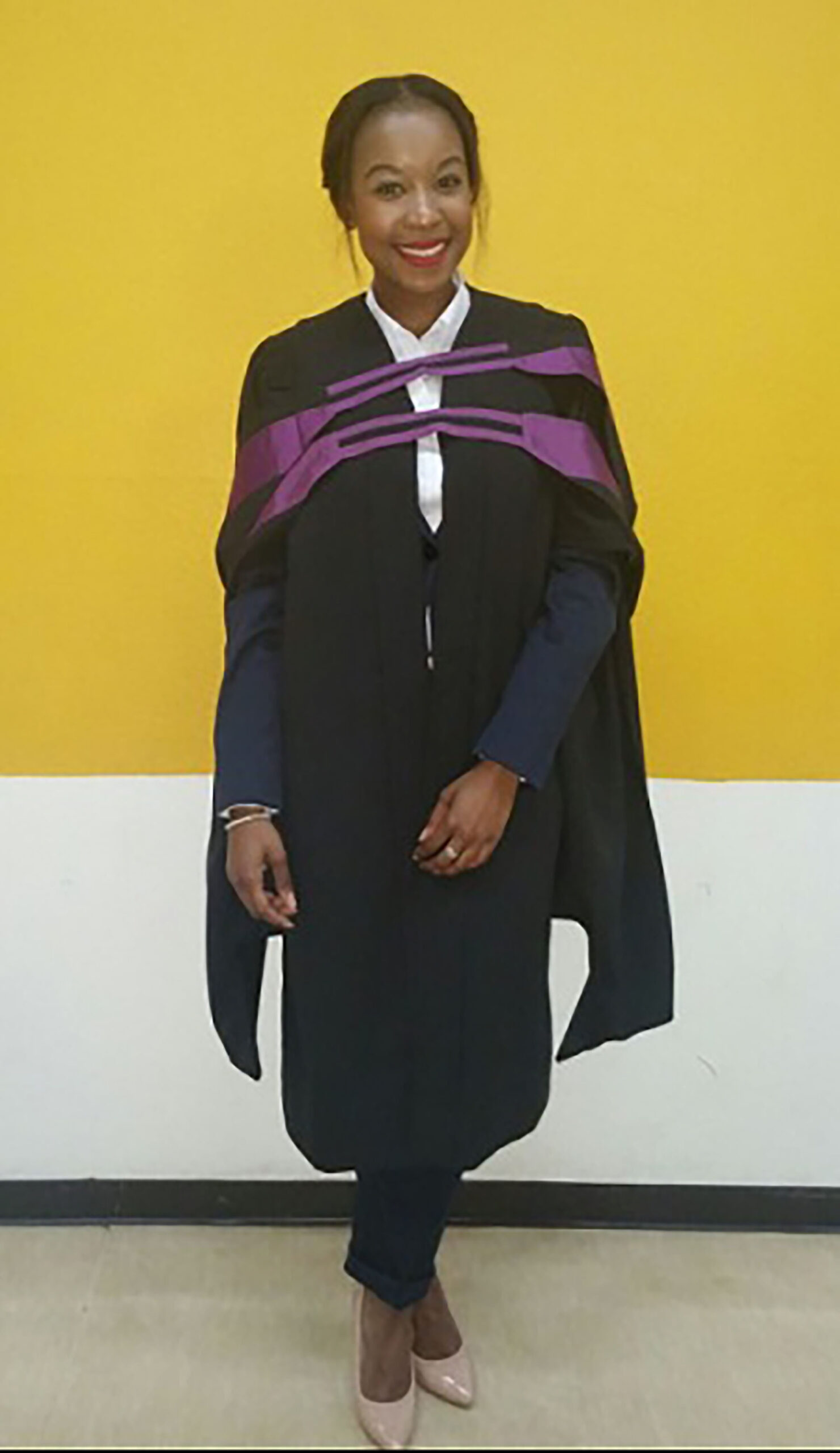 The first African student at UJ to graduate BCom Honours Sports Management Cum Laude