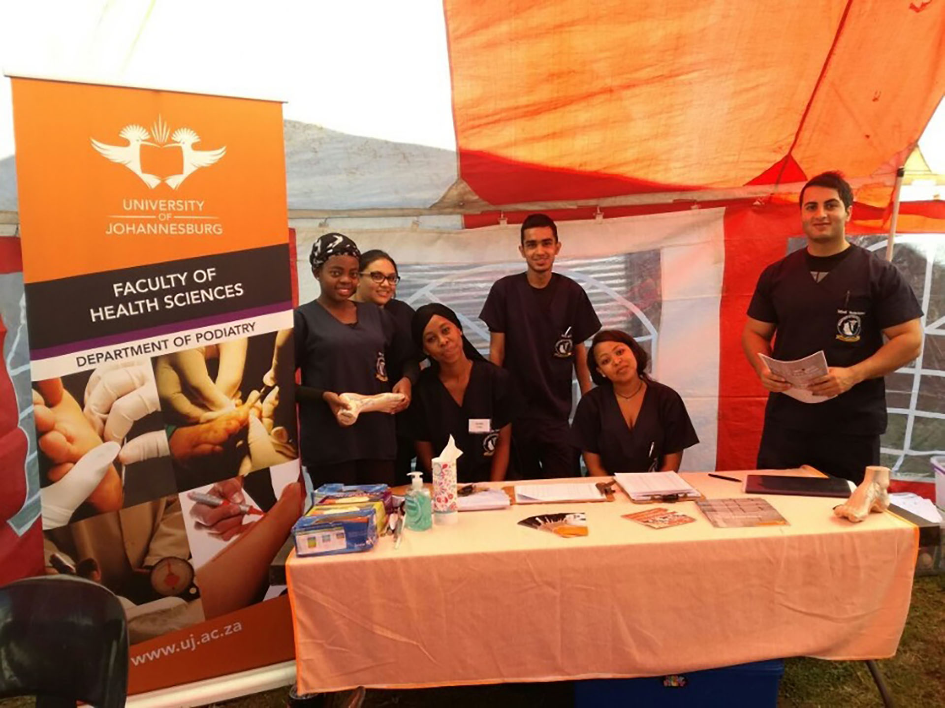 UJ Podiatry Students offer Helping Hand to Feet in Need