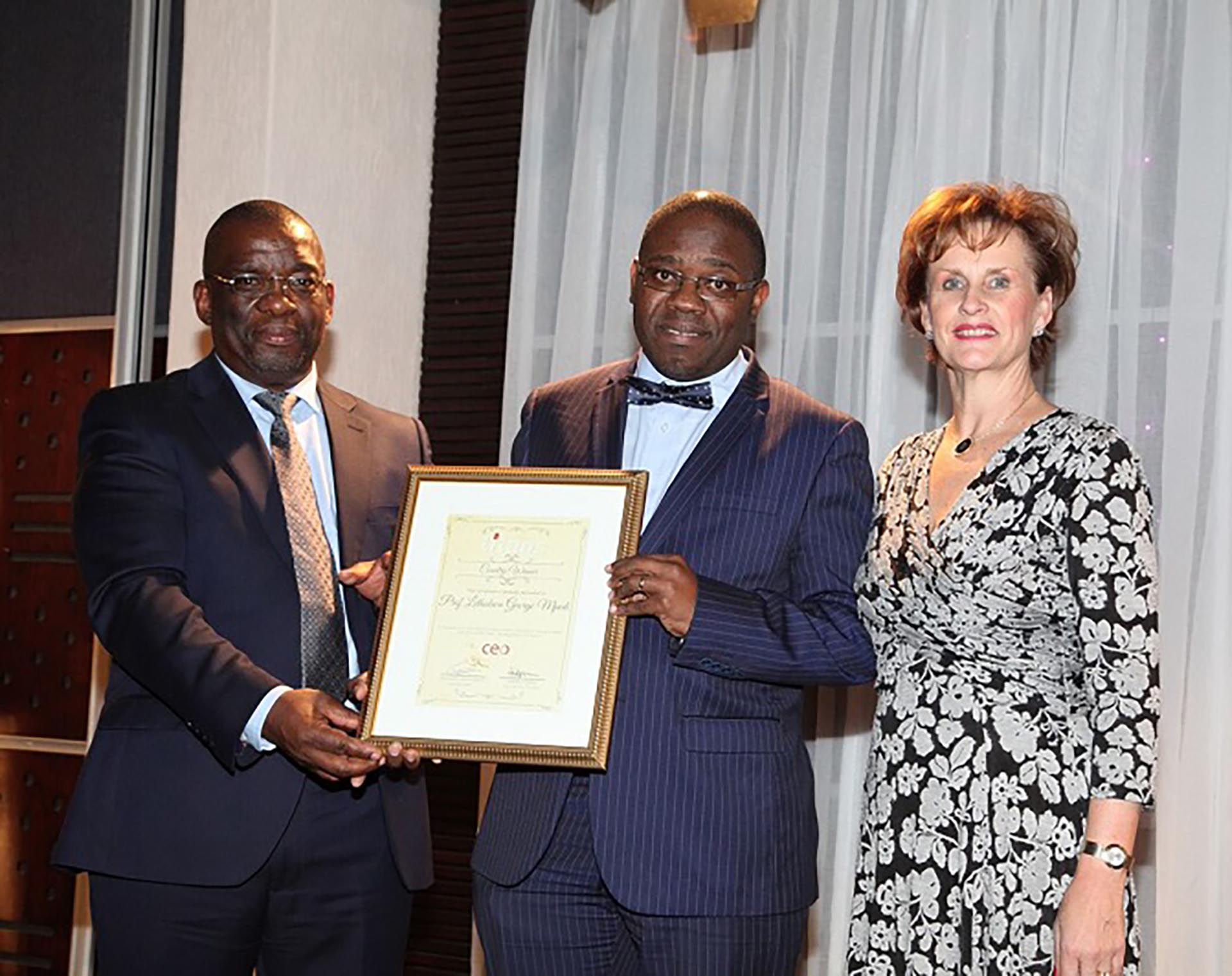 UJ’s Prof Mpedi wins big at Titans: Building Nations awards ceremony
