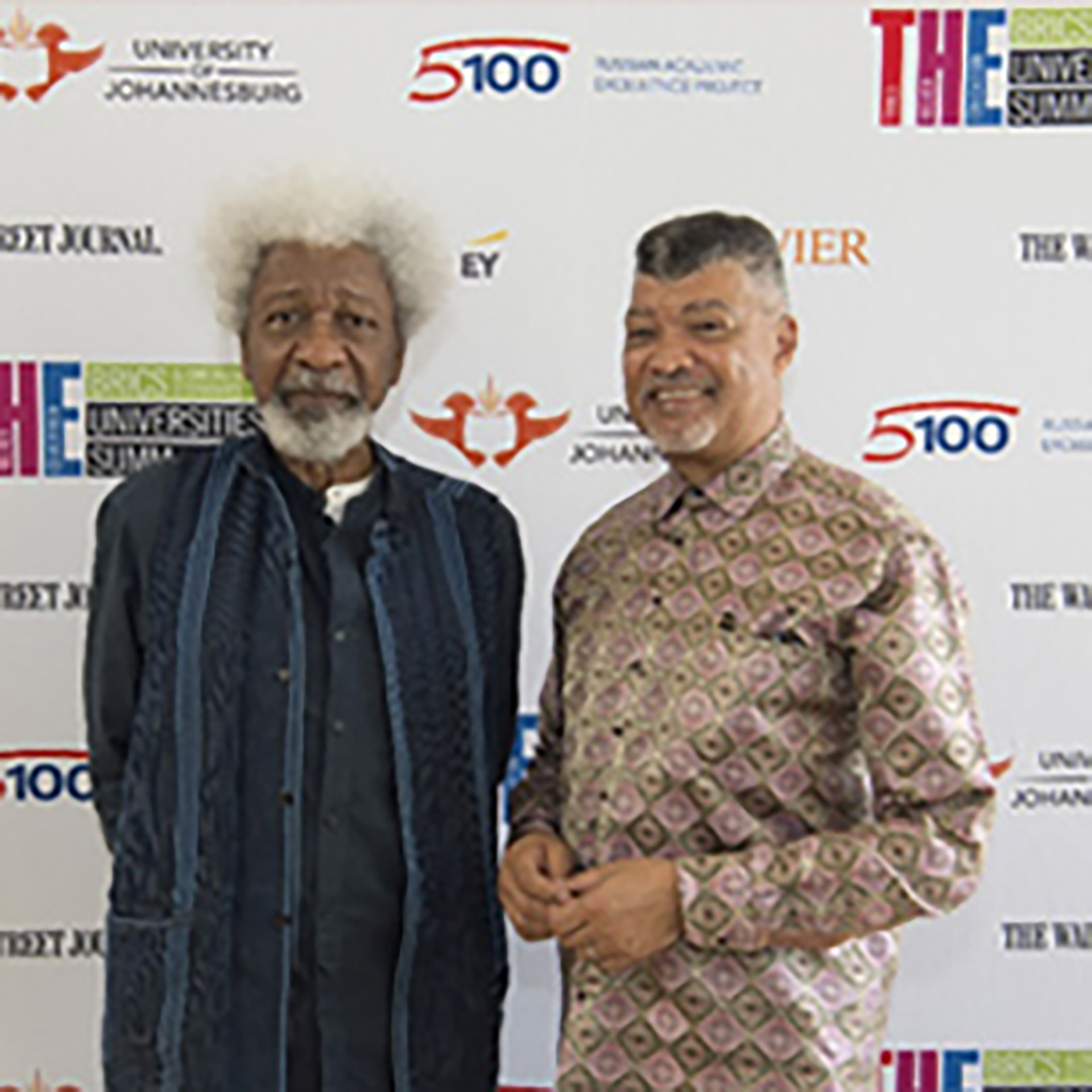 Prof Wole Soyinka And Professor Ihron Rensburg