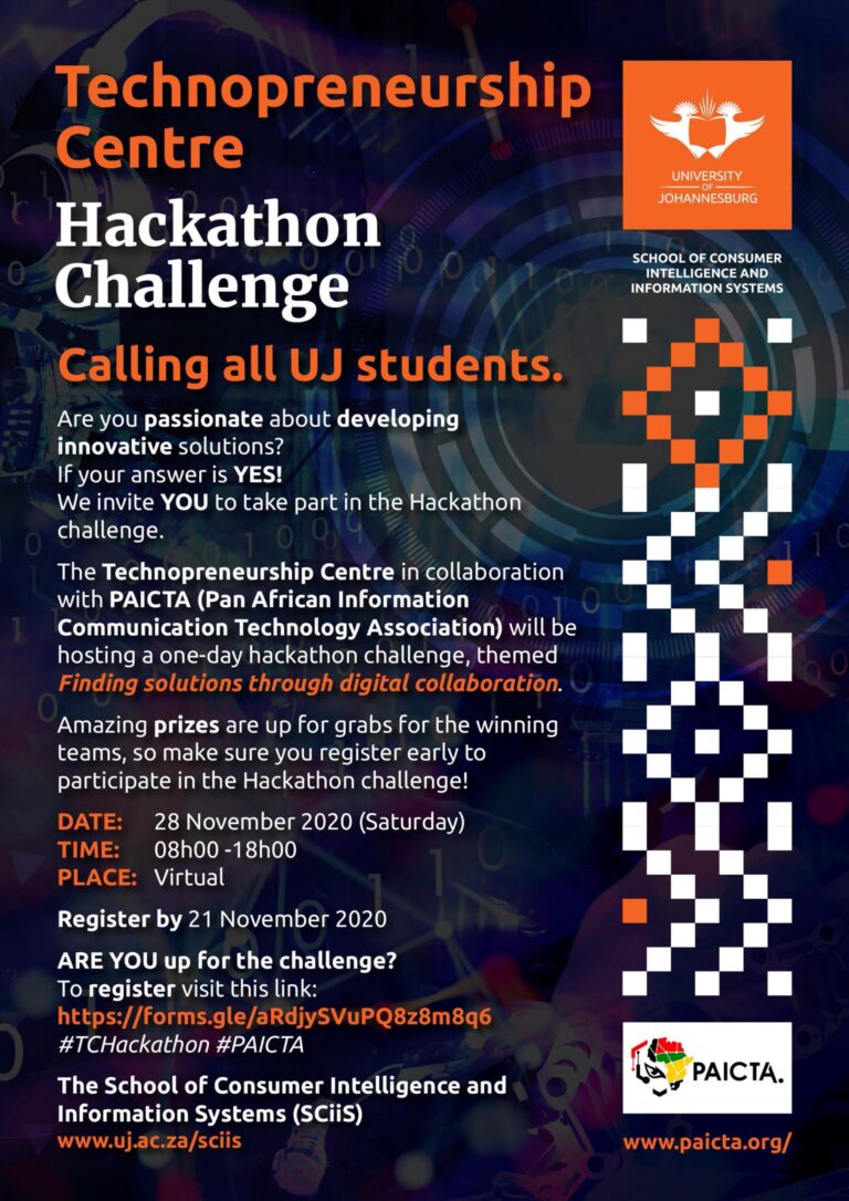 Register for Hackathon Challenge in collaboration with Technopreneurship Centre and PAICTA