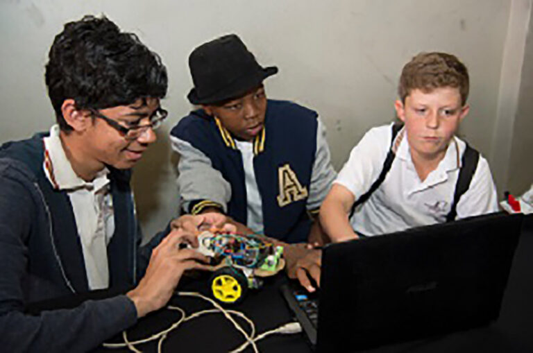 St John’s top learner working alongside disadvantaged youth at UJ’s TechnoLab