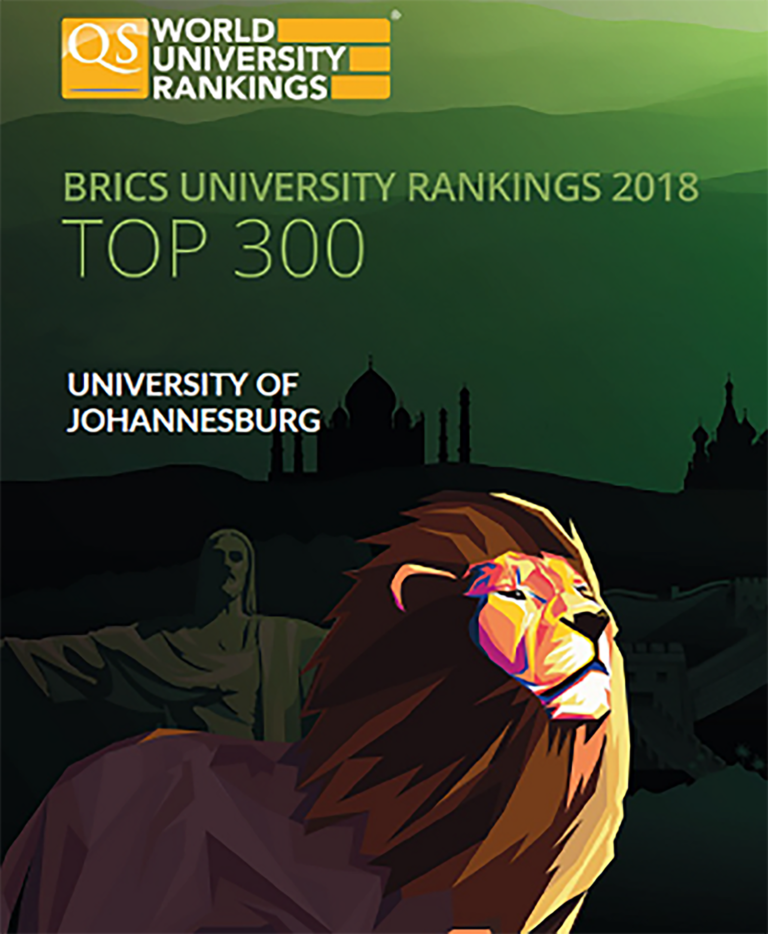 UJ climbs in QS BRICS University Rankings