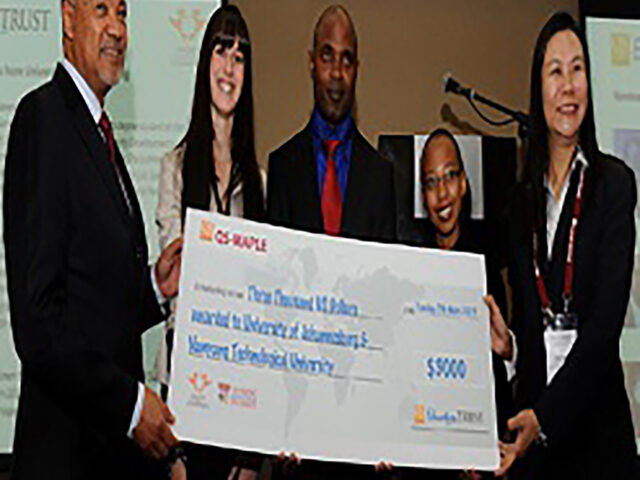 UJ students awarded scholarships at QS-MAPLE Conference