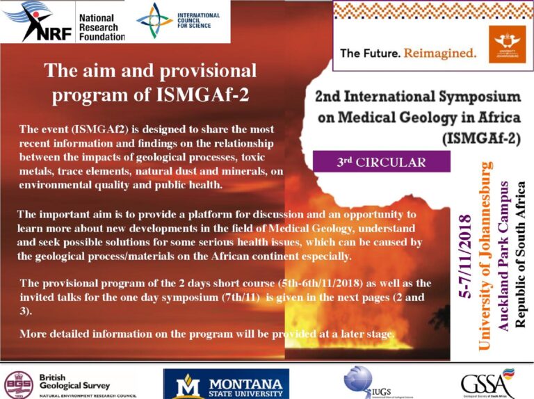 2nd International Symposium on Medical Geology in Africa