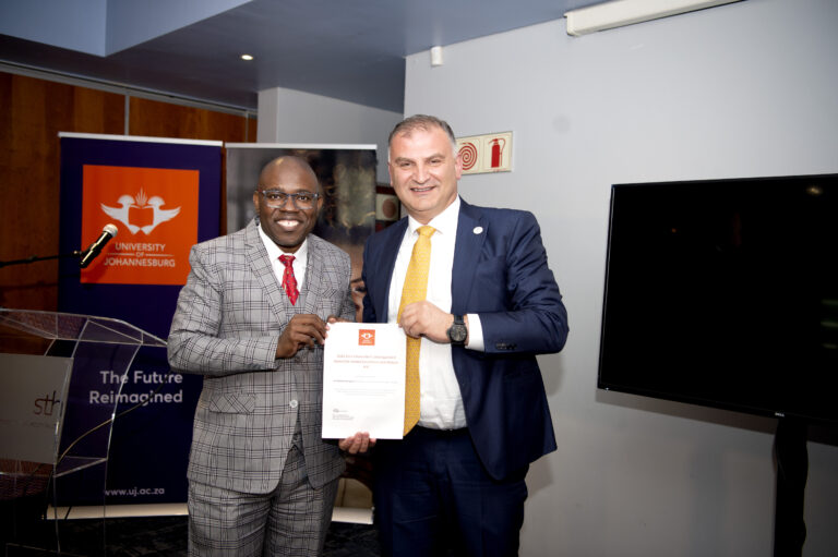 UJ strengthens ties with the Caucasus University through Global Excellence and Stature award