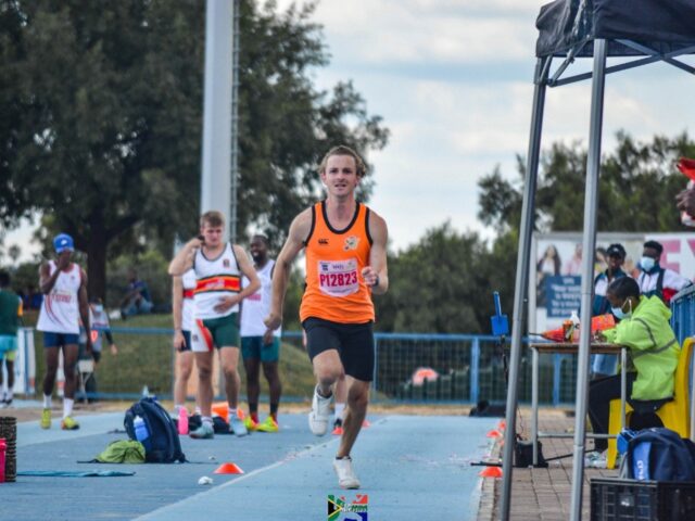 Christiaan Schultz runs a new season’s best in 100m in Stellenbosch