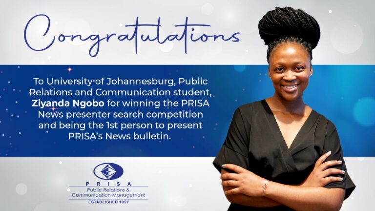 Ziyanda Ngobo, wins the PRISA News Presenter Search Competition