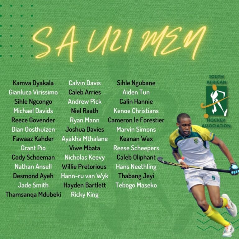 Seven UJ student-athletes selected for South Africa’s Under21 hockey squad
