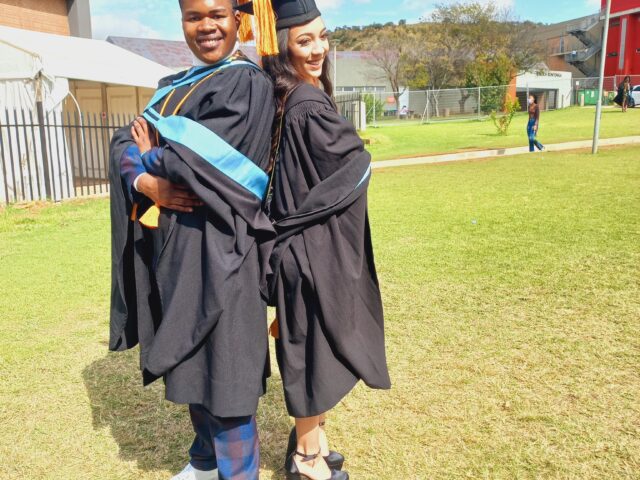 Tanisha & Themba graduate cum laude for their honours degrees!