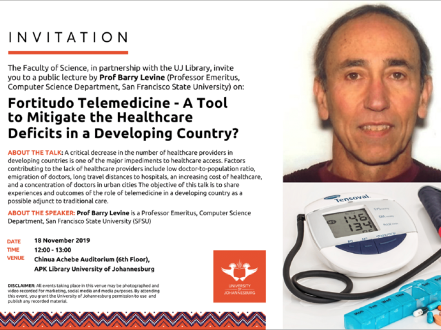 Public Lecture: Fortitudo Telemedicine – A Tool to Mitigate the Healthcare Deficits in a Developing Country