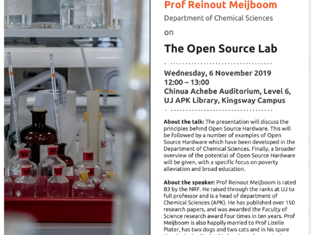 Public Lecture: The Open Source Lab by Prof Reinout Meijboom