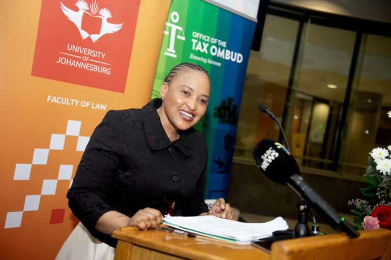 SA’s first female Tax Ombud, Ms Yanga Mputa, enlightens UJ audience on taxpayer rights
