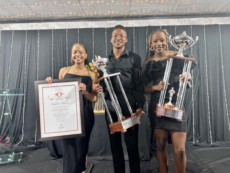 Matsoso, Mbisha, Rooskrantz take top honours at 2023 UJ Sport Awards