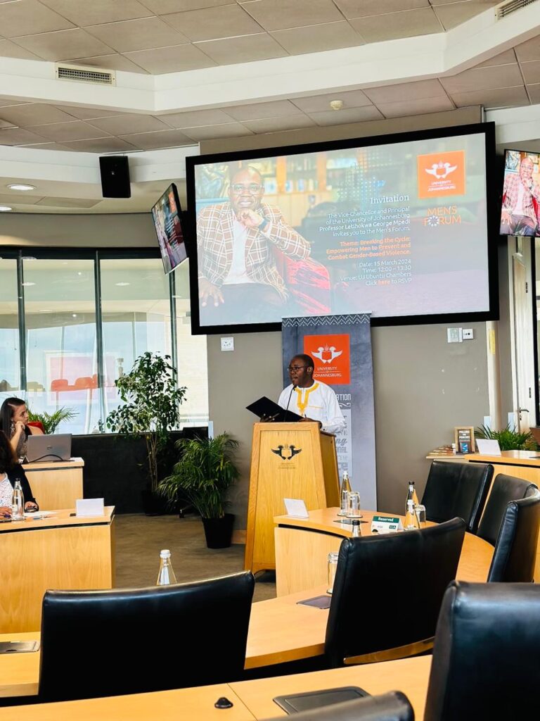 UJ’s Men’s forum tackles GBV