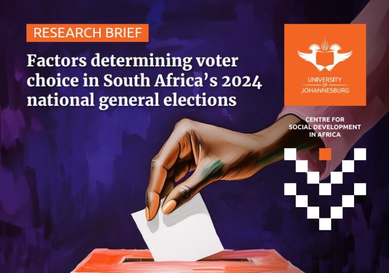 UJ study reveals complex dynamics influencing voter choices in SA’s national election