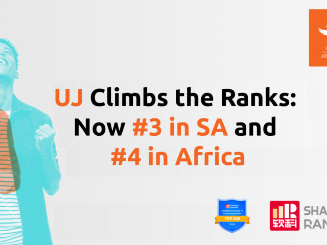 UJ the only university in South Africa to improve its standing in the latest global ranking