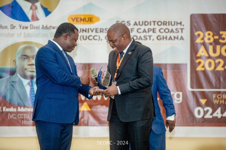 UJ’s VC Prof Mpedi receives SEDRC 2024 Lifetime Achievement Award, calls for inclusive education in Africa