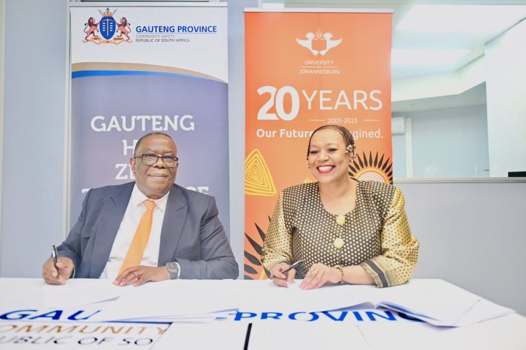 UJ and Gauteng Department of Community Safety in drive to ensure safer spaces for students