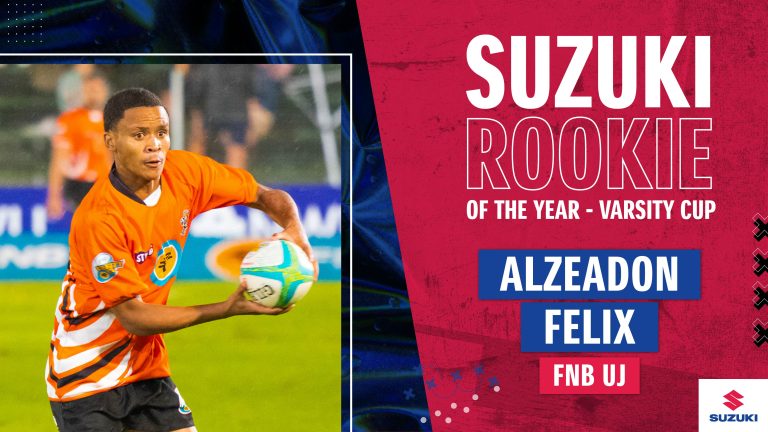 UJ’s Shining Star: Alzeadon Felix crowned FNB Varsity Cup Rookie of the Year