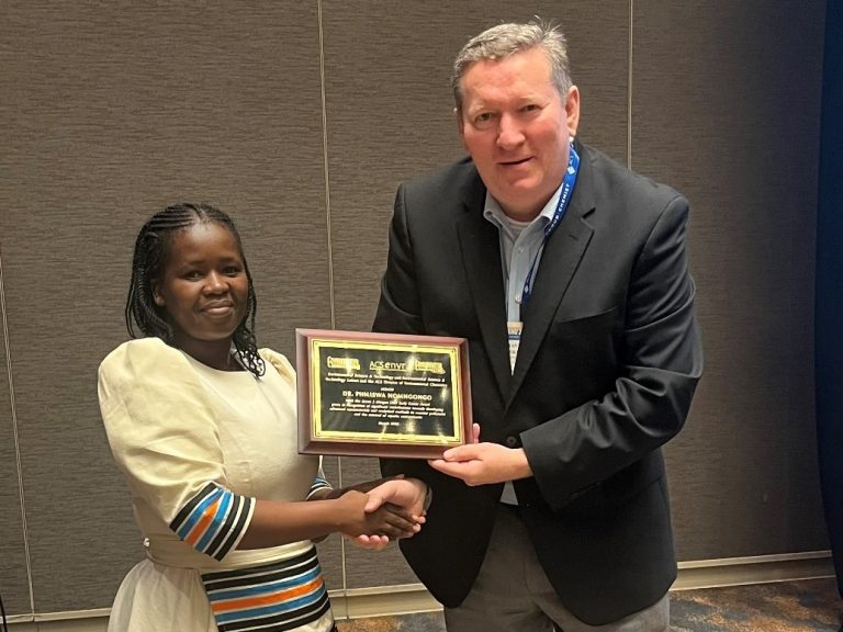 Prof Philiswa Nomngongo receives James J. Morgan Early Career Award