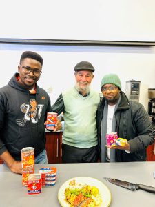 Prof Michael Rudolph middle Director of UJ CEI as a guest on UJ Whats Cooking show - University of Johannesburg News