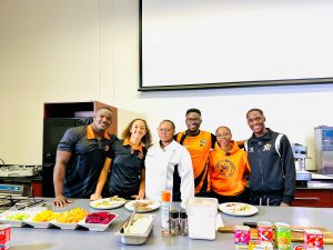 UJ Rugby and Football Club Team captains as guests on UJ Whats Cooking show - University of Johannesburg News