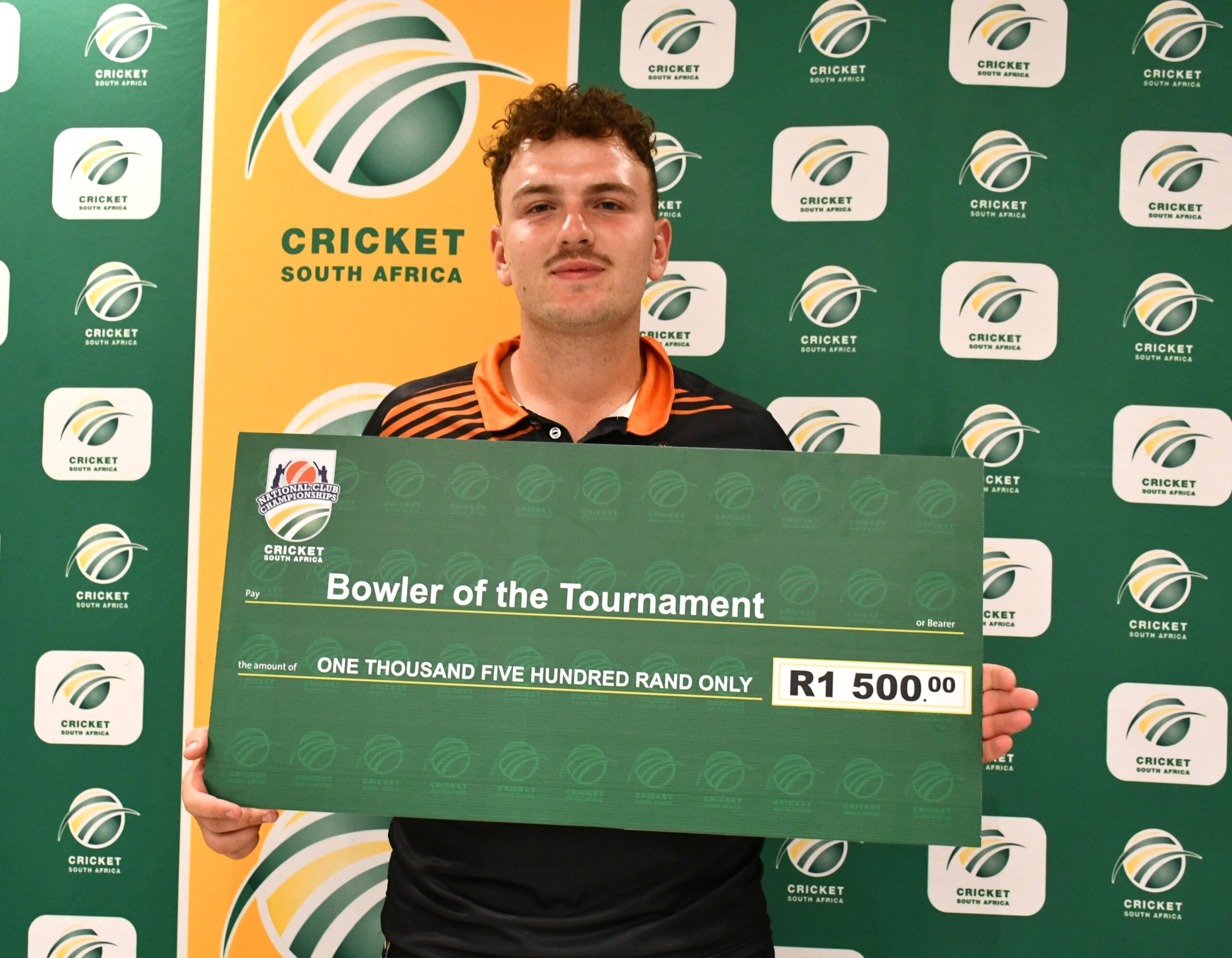 Nico van der Westhuizen was named Bowler of the Tournament at the CSA Club Championships