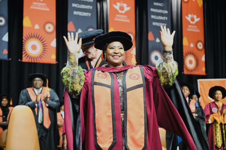 Tryphosa Ramano dedicates UJ Honorary Doctorate to the grandmother who taught her to lead