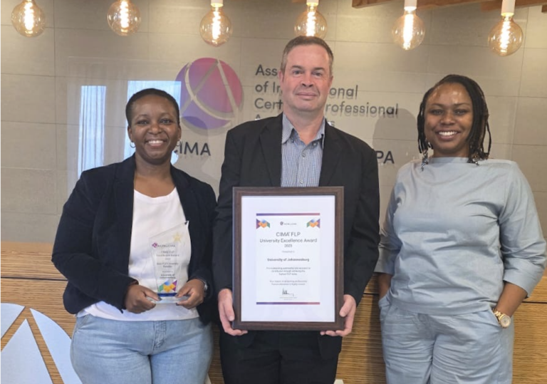 UJ Leads Africa in Finance Excellence: University of Johannesburg Wins 2025 CIMA FLP University Excellence Award