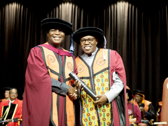 UJ honorary doctorate recipient Thebe Ikalafeng honoured as African Heritage Champion