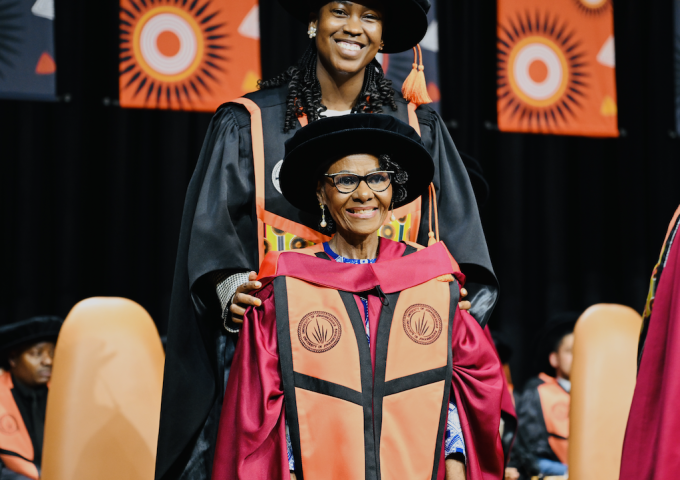 Justice Sisi Khampepe received an honorary doctorate from the University of Johannesburg