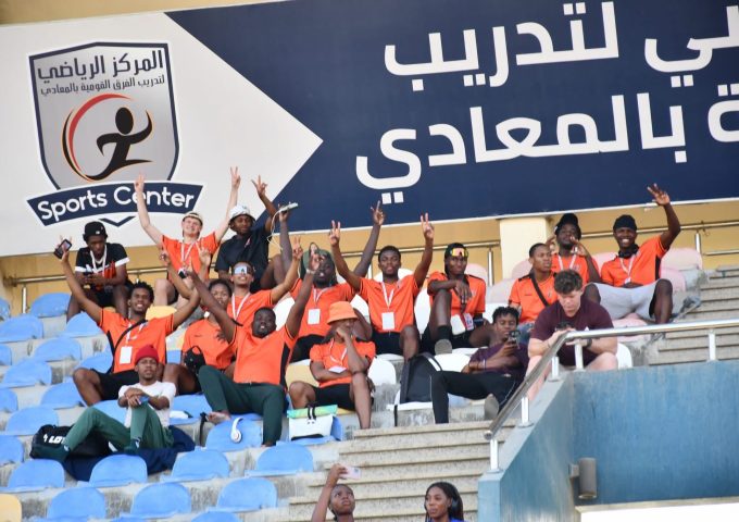 UJ student-athletes and coaches in Cairo